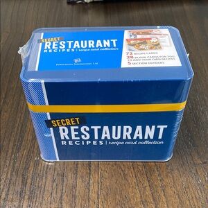 Secret Restaurant Recipes Card Collection